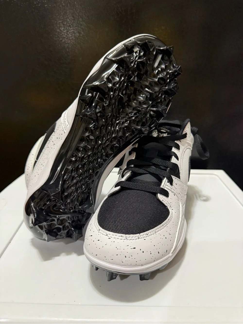 Air Jordan Stadium 90 Low TD Baseball Cleats Black White Men Sizes HQ0210-100